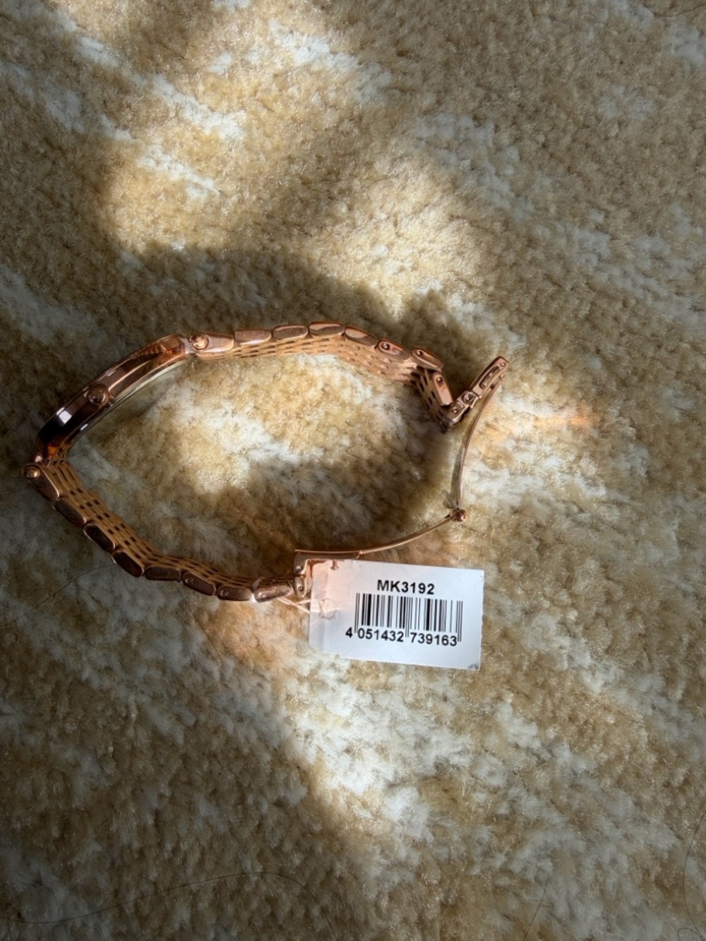 Michael Kors Rose Gold Crystal Bezel Bracelet Watch - Picture 4 of 8